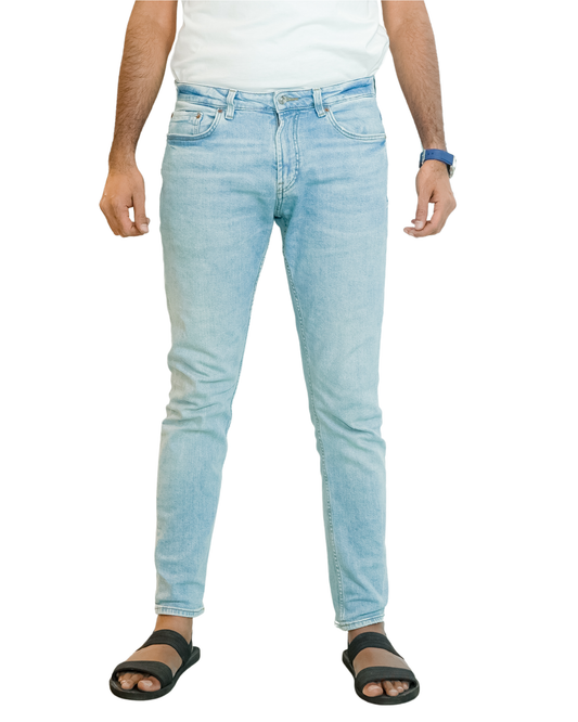 PNB Light Blue - Men's Denim Pant Slim Fit