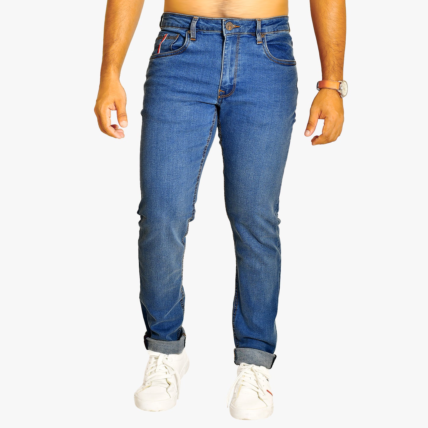 DD23 Blue - Men's Denim Pant Slim Fit