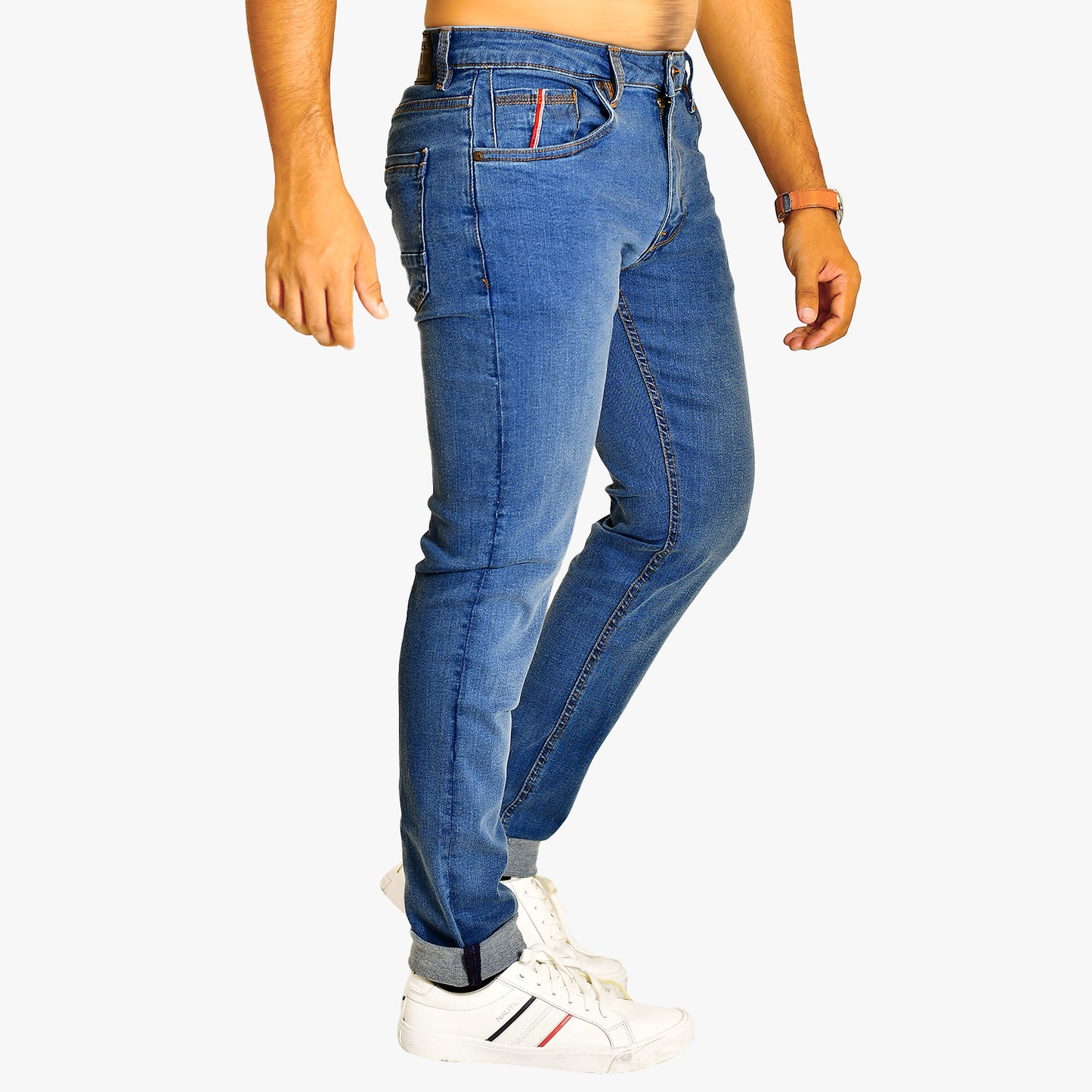 DD23 Blue - Men's Denim Pant Slim Fit