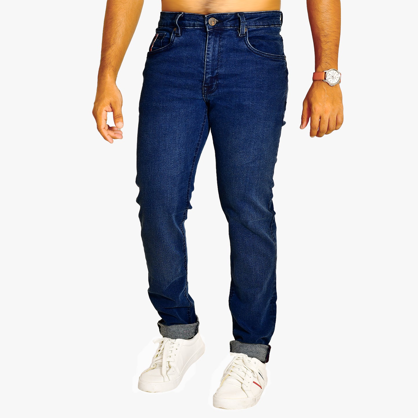 DD23 Dark Blue - Men's Denim Pant Slim Fit